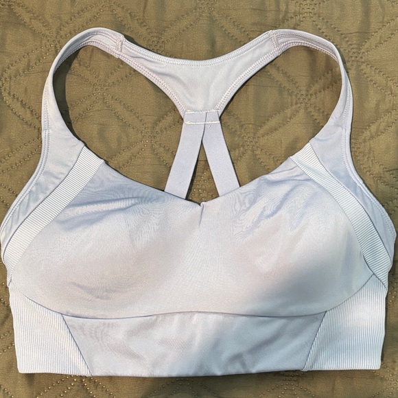 Women's Light Blue/Purple Sports Bra - Picture 1 of 3
